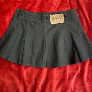 Dolce and Gabana black school skirt
